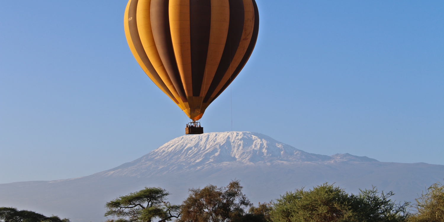 hot air balloon safari amboseli